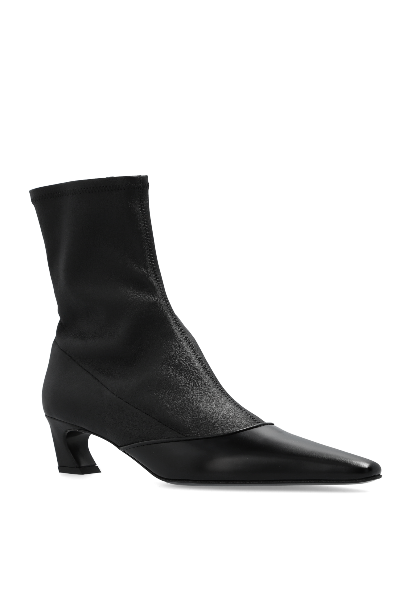 Black ankle boots 2 best sale inch heel